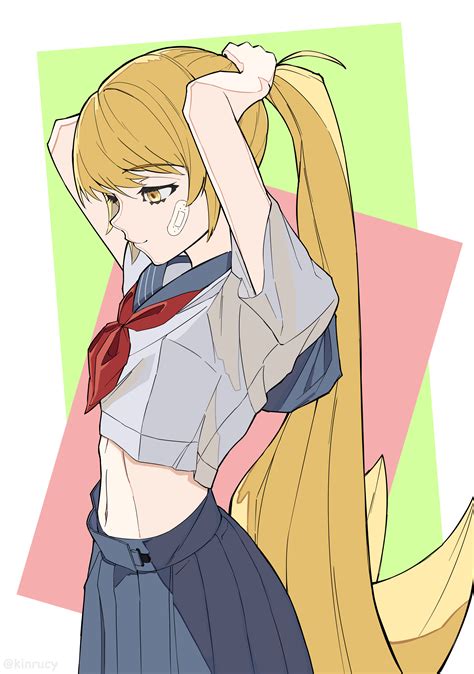 Oshino Shinobu Shinobu Oshino Kissshot Acerolaorion Heartunderblade