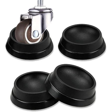 Cosmos 4 PCS Rubber Furniture Caster Cups Round Floor Protector