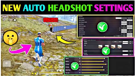 New Headshot Settings Free Fire New Auto Headshot Settings New