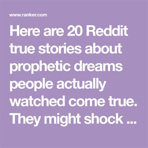 20 Crazy Stories About People Who Had Prophetic Dreams That Came True