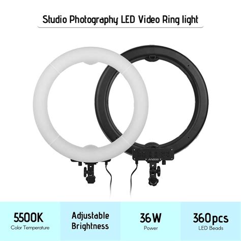 Buy Andoer W Led Video Ring Light Photography Studio Fill In Light