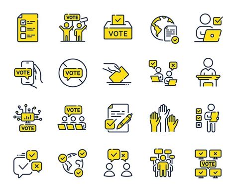 Voto En Papel Imágenes De Stock De Arte Vectorial Depositphotos