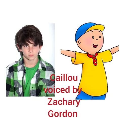 Caillou Voiced By Zachary Gordon Voice Youtube