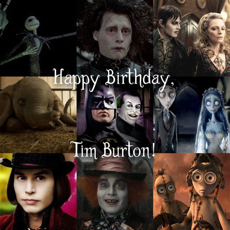 Collage For Tim Burtons Birthday By Lionguardkujenga On Deviantart