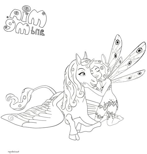 Coloriage Licorne Mia Et Moi