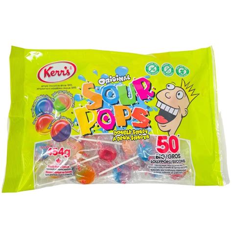 Kerr's Original Sour Double Fruit Pops - 454g | Candy Funhouse