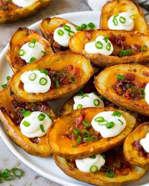 Crispy Oven Baked Potato Skins Mamamia Recipes