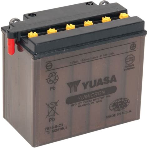 Yuasa Yumicron CX Battery YUAM2216C YB16 B CX Batteries