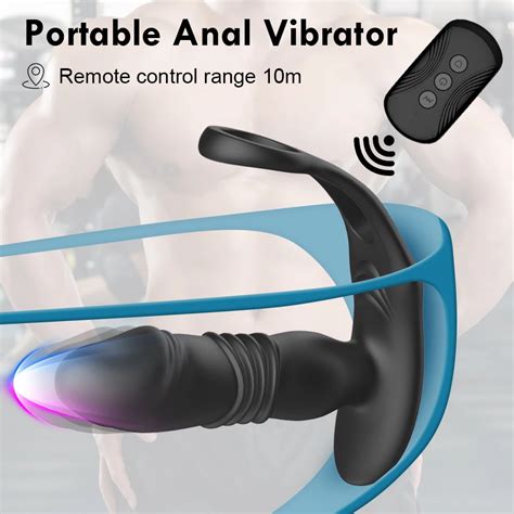 Thrusting Anal Dildo 7 Vibrating Modes With Cockring Mr Dildo