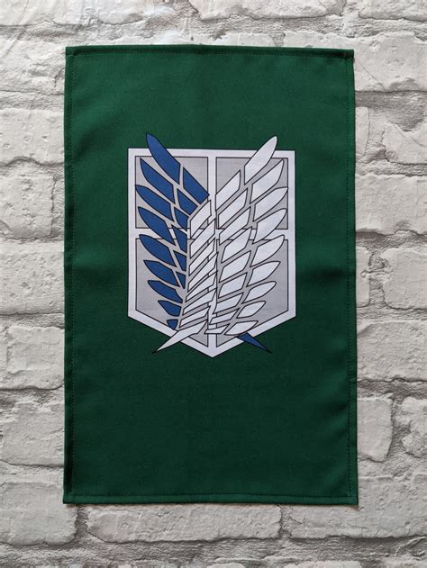 Attack on Titan Banner Scout Corps Logo | Etsy