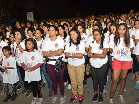 She Safe Night Walk At Gachibowli Stadium In