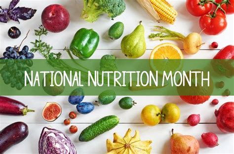 National Nutrition Month Fruits And Vegetables National Nutrition