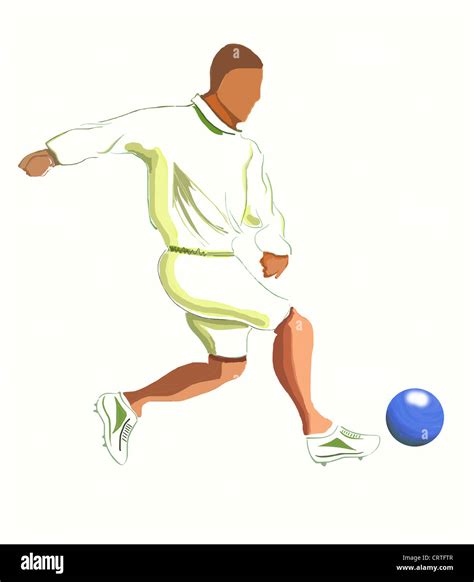 Soccer Player illustration Stock Photo - Alamy