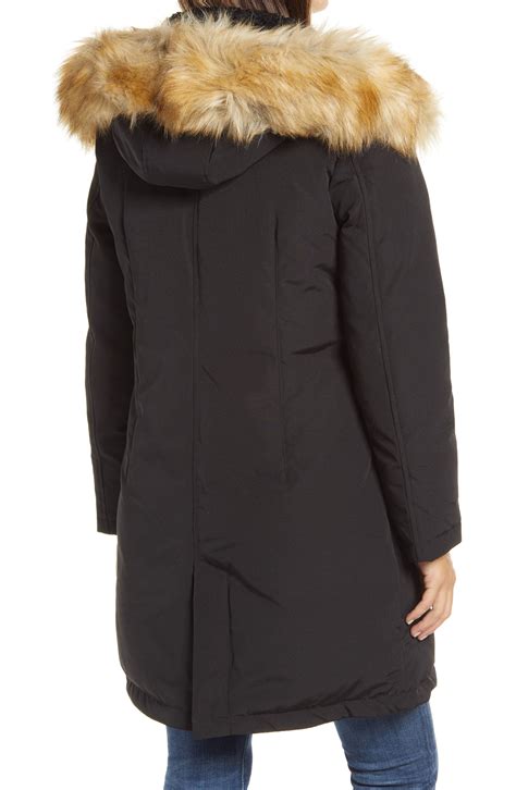 Sam Edelman Faux Fur Trim Down Parka Nordstrom Rack