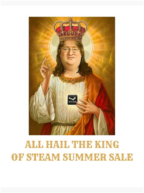 Gaben Newell The King Poster For Sale By Lionsdenforus Redbubble