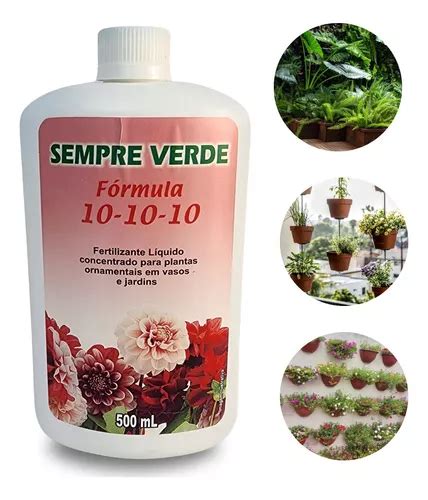 Fertilizante Liquido Concentrado 10 10 10 Sempre Verde 500ml