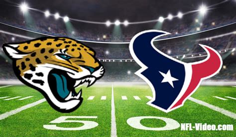 Jacksonville Jaguars Vs Houston Texans Full Game Replay 2022 NFL Week