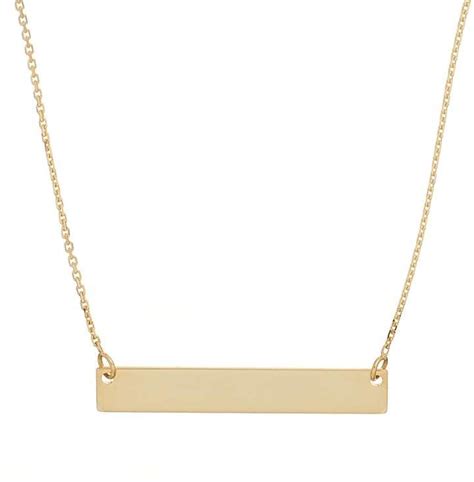 14k Gold Bar Necklace 14k Gold Bar Necklace Gold Bar Necklace Bar Necklace