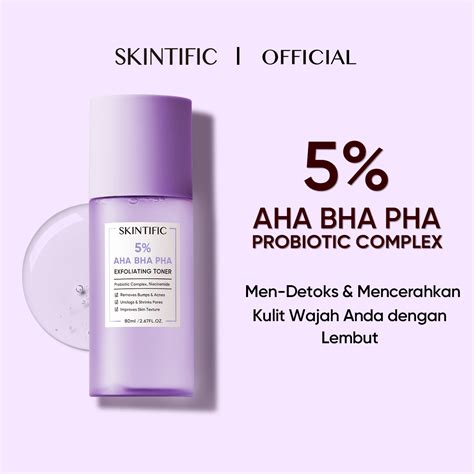 Skintific Aha Bha Pha Exfoliating Toner Lazada Indonesia