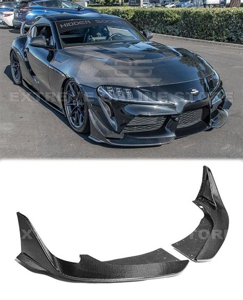 Front Bumper Lip Fits 20 Up Toyota Gr Supra A91 Carbon Fiber Edition