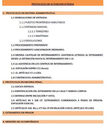 Protocolos actuación letrada en materia de extranjería Blog