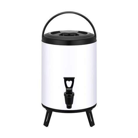 L Gallon Stainless Steel Insulated Beverage Dispenser Insulated Thermal Hot And Cold Coffee