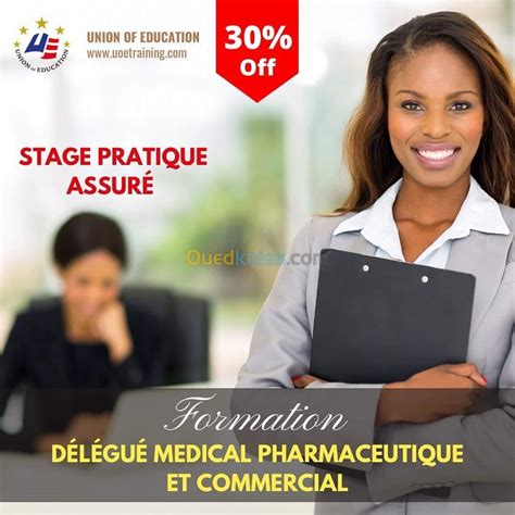 Délégué Médical Pharmaceutique certificat usa avec stage Alger Algérie