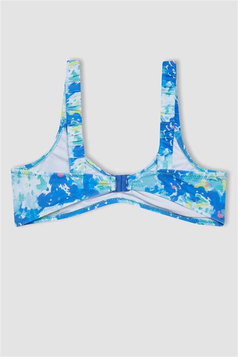 Blue GIRLS TEENS Girl Patterned 2 Piece Bikini Set 3102441 DeFacto