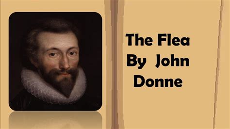 The Flea By John Donne English Poem Youtube