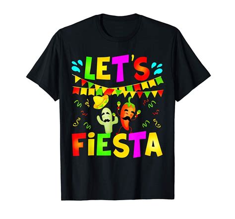 Lets Fiesta T Shirt Cinco De Mayo Party T Sombrero Hat Reviewshirts Office