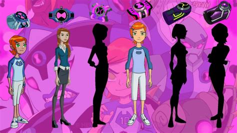 Gwen Tennyson All Versions With Different Omnitrix Fan Made Ben 10