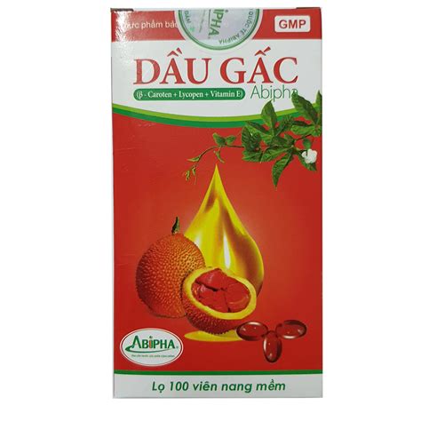 Dầu Gấc Lọ 100 Viên Nang Abipha Giá Thuốc Hapu