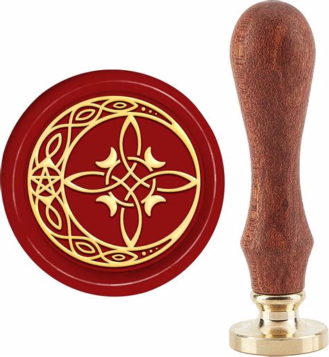 Celtic Knot Wax Seal Stamp Moon Vintage Sealing Wax Stamps Pentagram