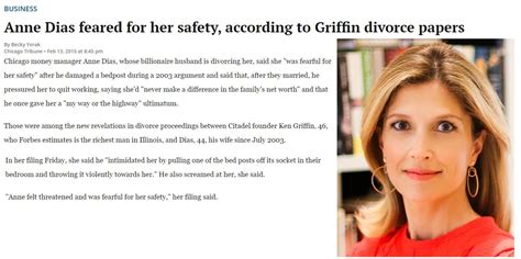 This is Anne Dias-Griffin, the ex-wife of hedge fund manager, Kenneth ...