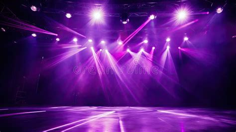 Dramatic Purple Stage Lights Stock Illustration - Illustration of ...