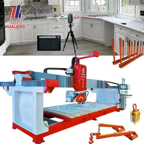 Iso Approved Hualong Machinery Axis Stone Cutting Machine Italy