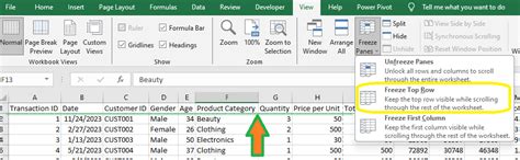 How To Freeze Rows And Columns In Excel Sheet Skunk