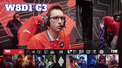 100 Vs TSM Week 8 Day 1 S13 LCS Spring 2023 100 Thieves Vs TSM W8D1