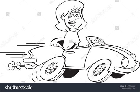 Driving Clipart Black And White