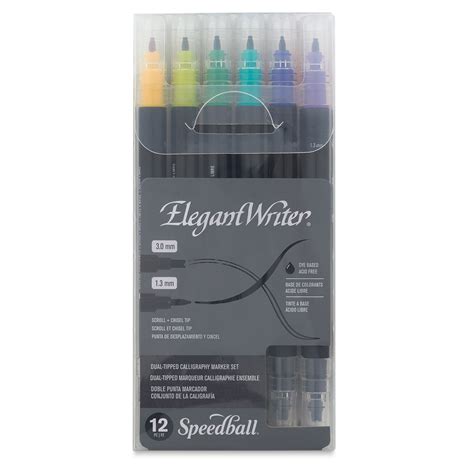 Speedball Elegant Writer Dual Tipped Calligraphy Marker Set Blick Art