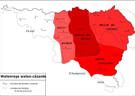 Walloon language | Dutch language, Belgium, Language branches