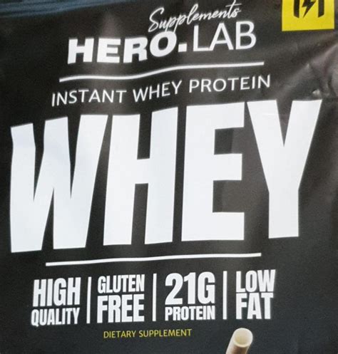 Instant Whey protein concentrate Hero Lab калорійність харчова