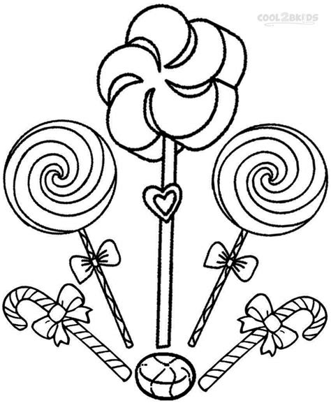 Lollipop Coloring Page At Free Printable Colorings