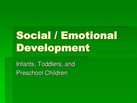 Ppt Social Emotional Development Powerpoint Presentation Free