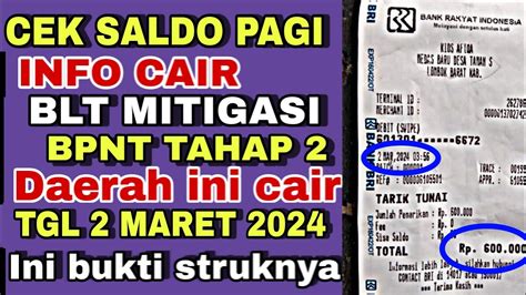 Pkh Hari Ini Cek Saldo Pagi Ini PKH BPNT TAHAP 2 BLT MITIGASI CAIR