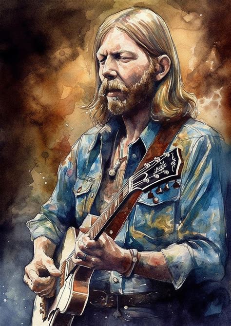 Duane Allman Digital Art By Dieu Vuong Kha Fine Art America