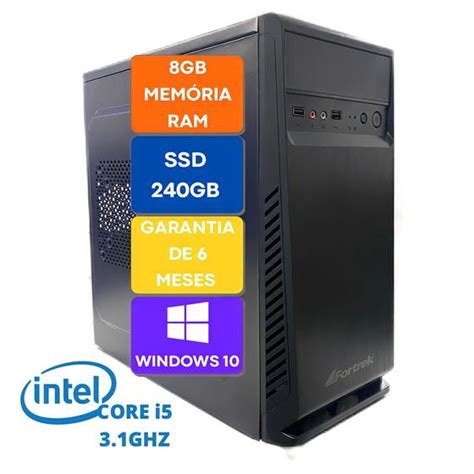 Pc Computador Cpu Intel Core I Ssd Gb Gb Mem Ria Ram