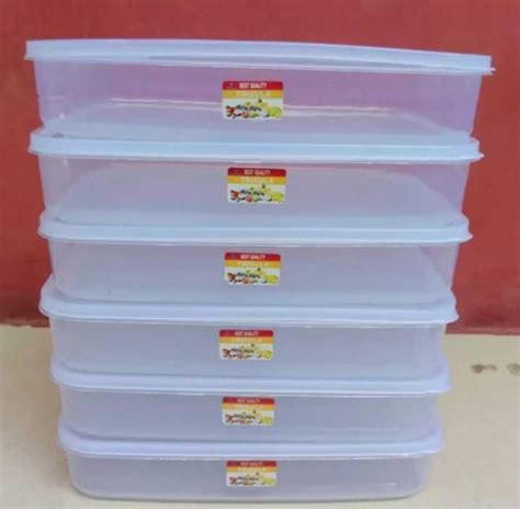 Pcs Lusin Kotak Makan Plastik Warna Ml Sealwear Trisula