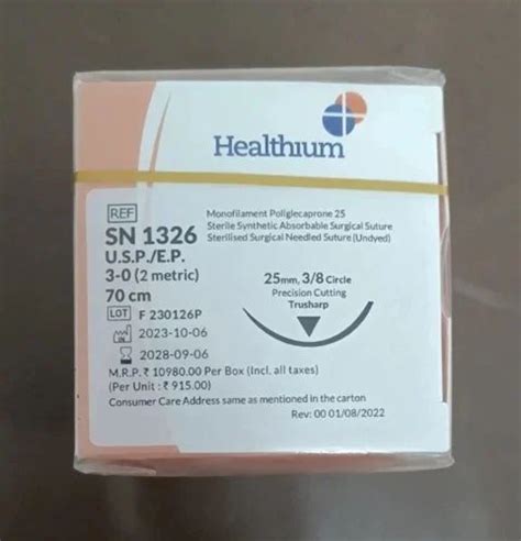 Beige Absorbable Sn Monoglyde Surgical Sutures Packaging Type