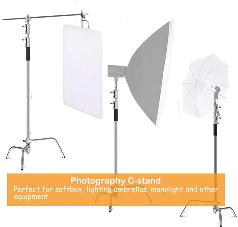 Photography Stainless Steel Light Stand C-stand On Turtle Base With Arm ...